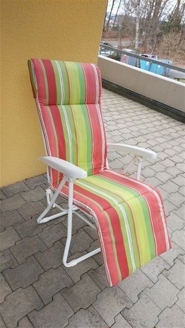 GartenLiegestuhl inkl. Polsterung Kaufen auf Ricardo