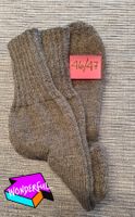 Warme Wollsocken, Grau, Grösse 46/47 -