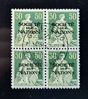 Kleines Lot Société des Nations Viererblocks SBK 9 & 22