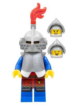 LEGO Castle, Kingdoms, Chevalier : Armée avec 2 x 5 lions avec des lébères  et des Hellebardes et Reine - Lot de 11 figurines