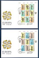1978 Isle of Man Großbritannien Europa FDC Bogensatz
