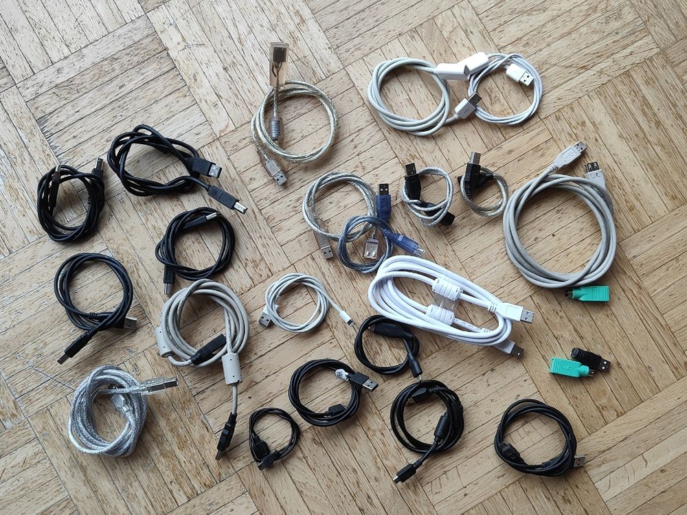 Lot de câbles USB - Idéal pour informatique, bricolage, etc (D'occasion ...