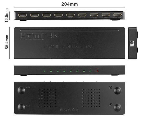 Home Cinema: HDMI Video Splitter 1x8 4K – Nuovo e nell'imballaggio originale da Unterägeri venduto da RmOnline 1