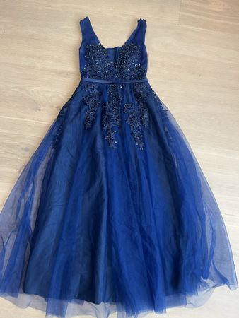 Traumhaft schönes abendkleid gr s dunkelblau