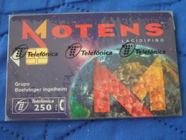 Telefonkarten Telefonica Motens Nolotil gebraucht