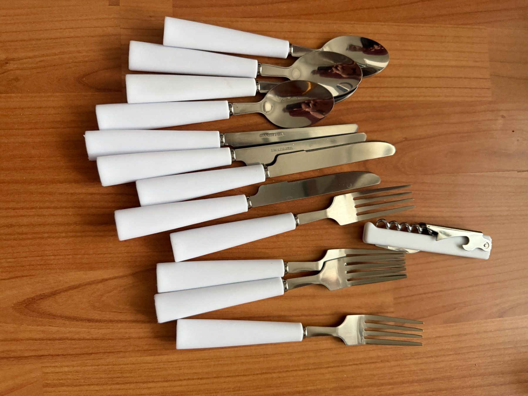 Set di posate: Besteck weiss – Nuovo e nell'imballaggio originale da Wängi venduto da squirrelwoman