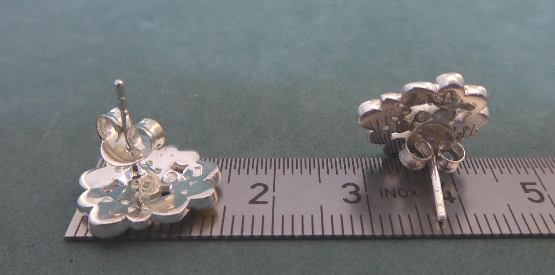 Orecchini pendenti & Orecchini a lobo: Ohrstecker 925 Silber mit Teilvergoldung – Usato da Muri AG venduto da silvermouse007 2