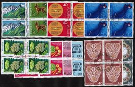 1976  Europa + Sondermarken I+II  4-Block ET  SBK 28.00