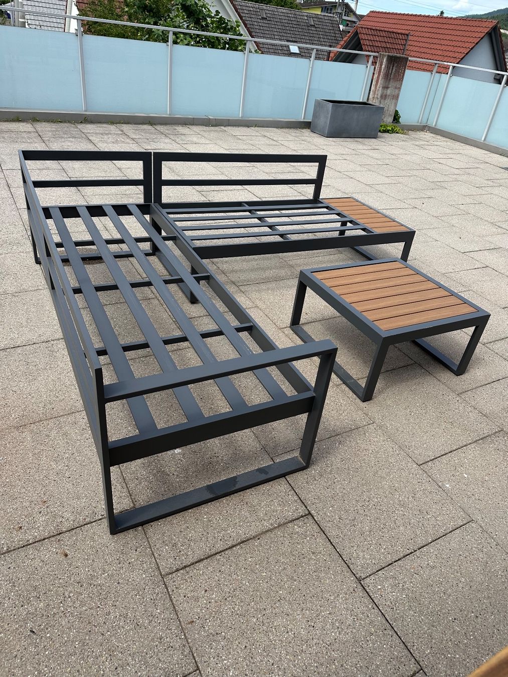 Divani: Loungeset Aluminium Grau mit Tisch - gebraucht – Usato da Othmarsingen venduto da Tatj78 1
