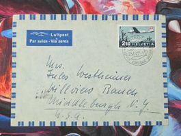 CL31 Enveloppe + Timbre Suisse 1947