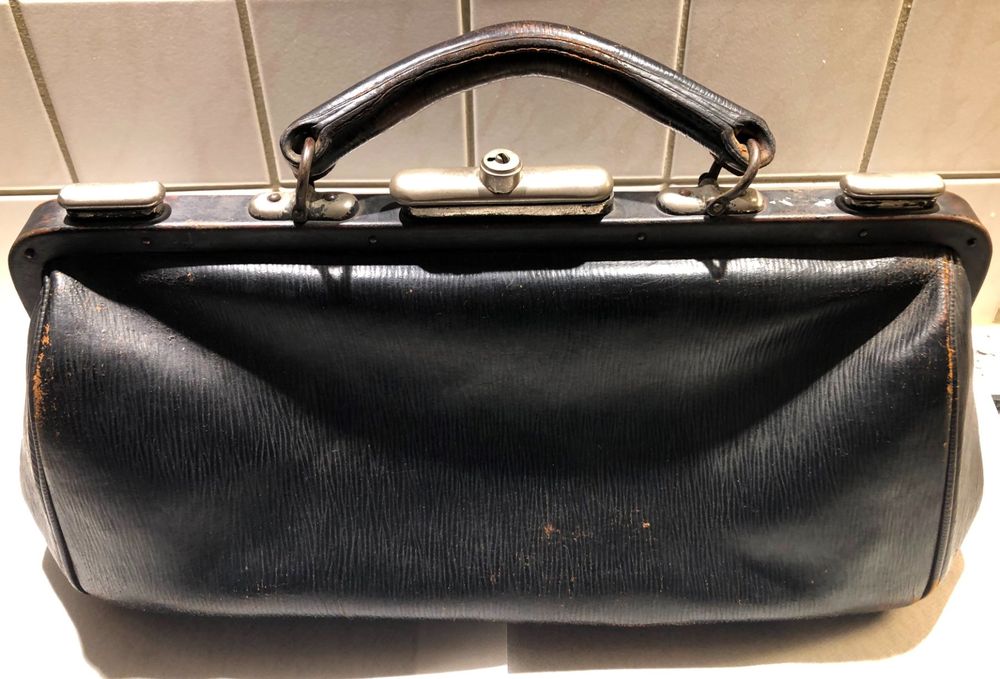 Dream Leather Arzttasche Aus Italien – Echte Leder-Aktentasche Mit Schnallenverschluss & Schlüssel