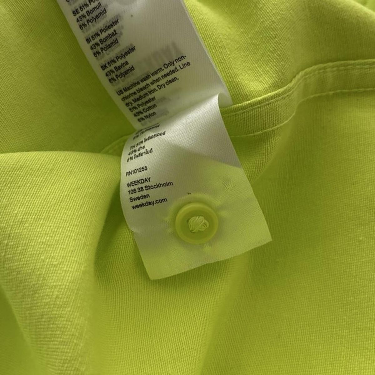 Weekday Camicie: Weekday baldwin shirt -neon green – Nuovo (secondo la descrizione) da Zürich venduto da h_studio_edit 4