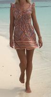 Chic Abito di cottone multicolore-tgM/L👌vacanze