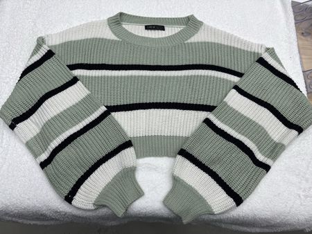 Pull court rayé Shein, taille S, comme neuf! Frais 45
