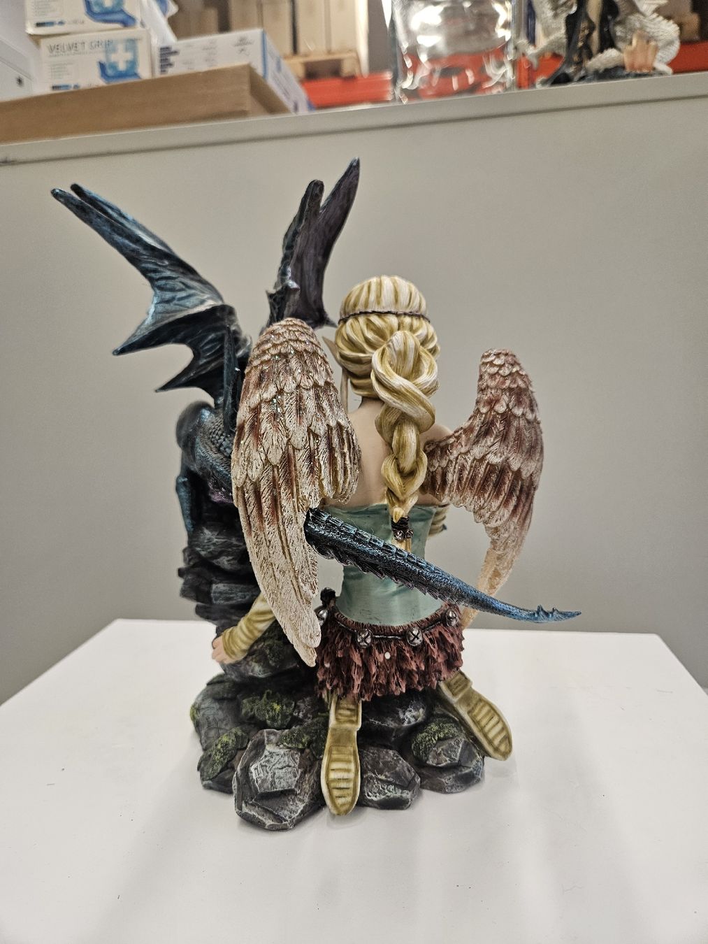 Statuette: Elfe mit Drachen – Nuovo (secondo la descrizione) da Dielsdorf venduto da Kenan997 2