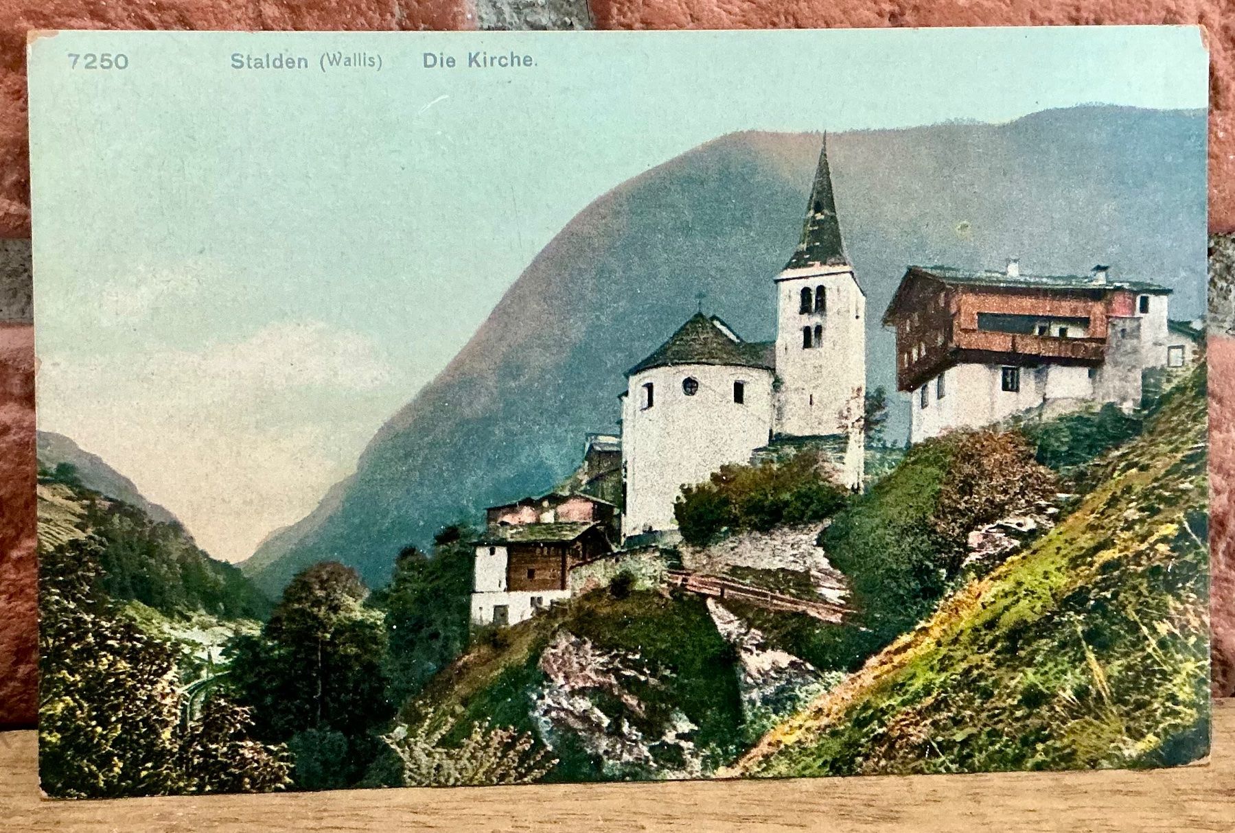 Cartoline postali: STALDEN - Die Kirche - Vispertal – Usato da Root venduto da ENGLAND-TREASURES