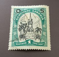 Liberia 1923 überdruck alte briefmarke