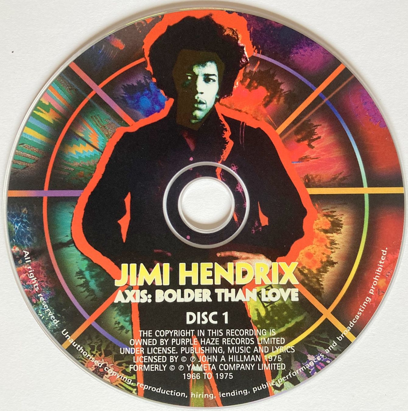 CD: JIMI HENDRIX - AXIS: BOLDER THAN LOVE – Usato da Bottens venduto da hotter-than-hell 2