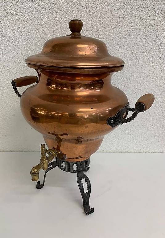 Pentole: Original Stöckli Kupfer Samowar mit Zapfhahn – Usato da Obernau venduto da Arche_Noah_Brocki 2