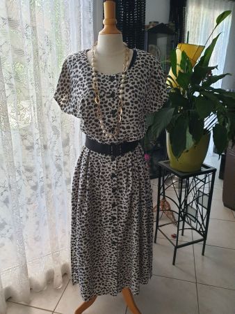 Robe grise vintage 42