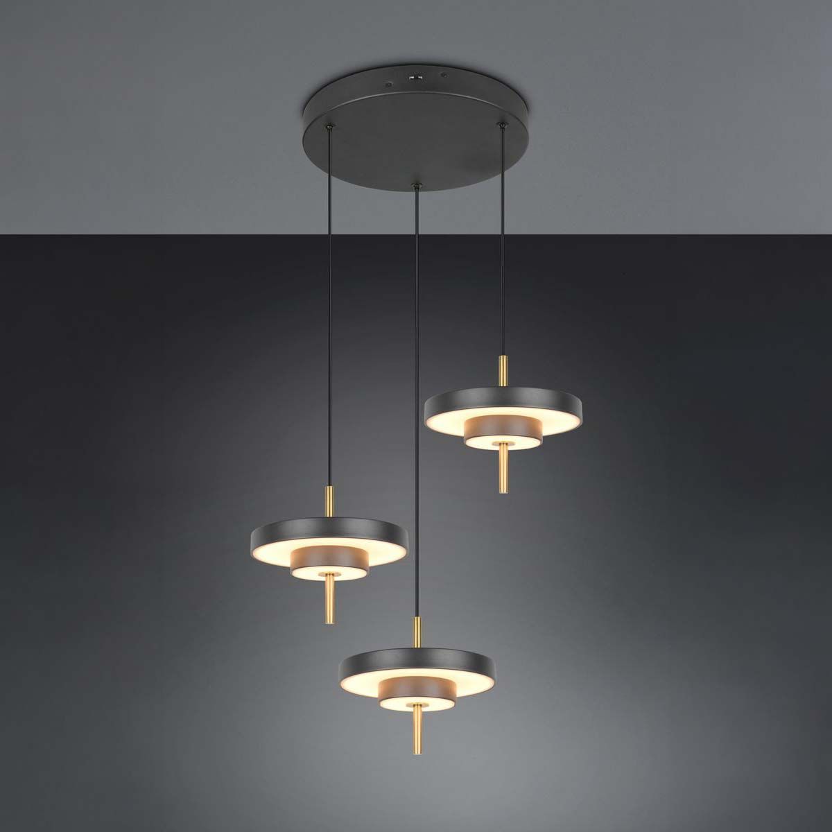 Lampadari & plafoniere: LED Pendelleuchte, Schwarz, CCT, 45 cm Ø – Nuovo (secondo la descrizione) da Kreuzlingen venduto da Smart-Light 2