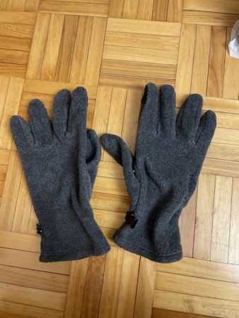 Fleece Handschuhe grau, Grösse M/L