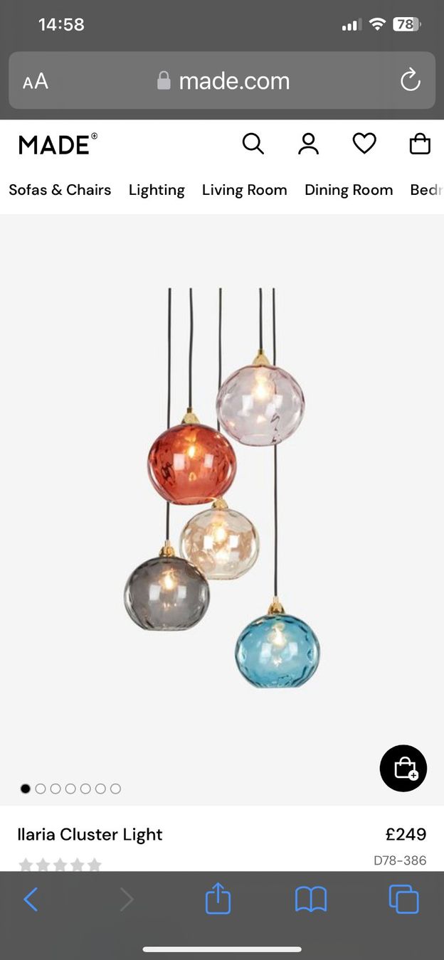 Lampade: Kaskadenlampe von made – Nuovo e nell'imballaggio originale da Zürich venduto da diesunddasvintage