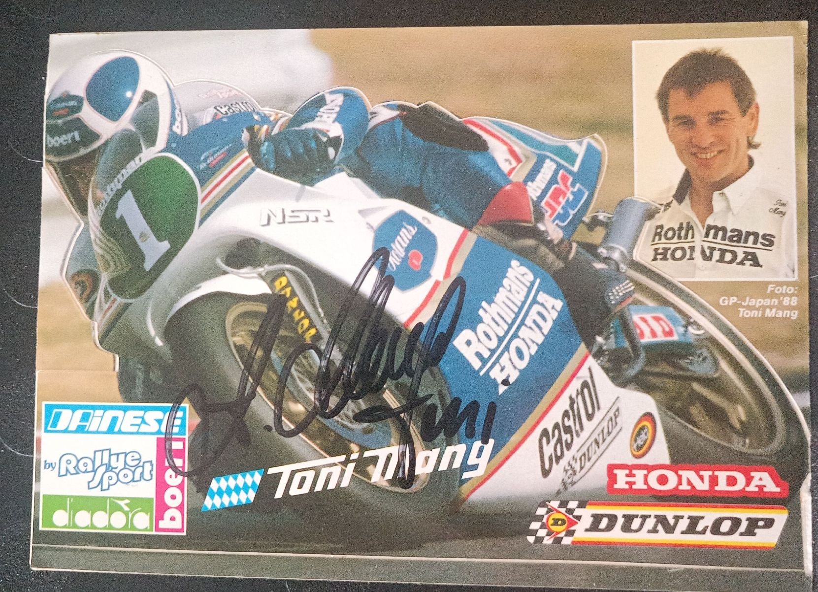 Autografi: Toni Mang Autogrammkarte - Handsigniert – Usato da Menziken venduto da Artographs 1