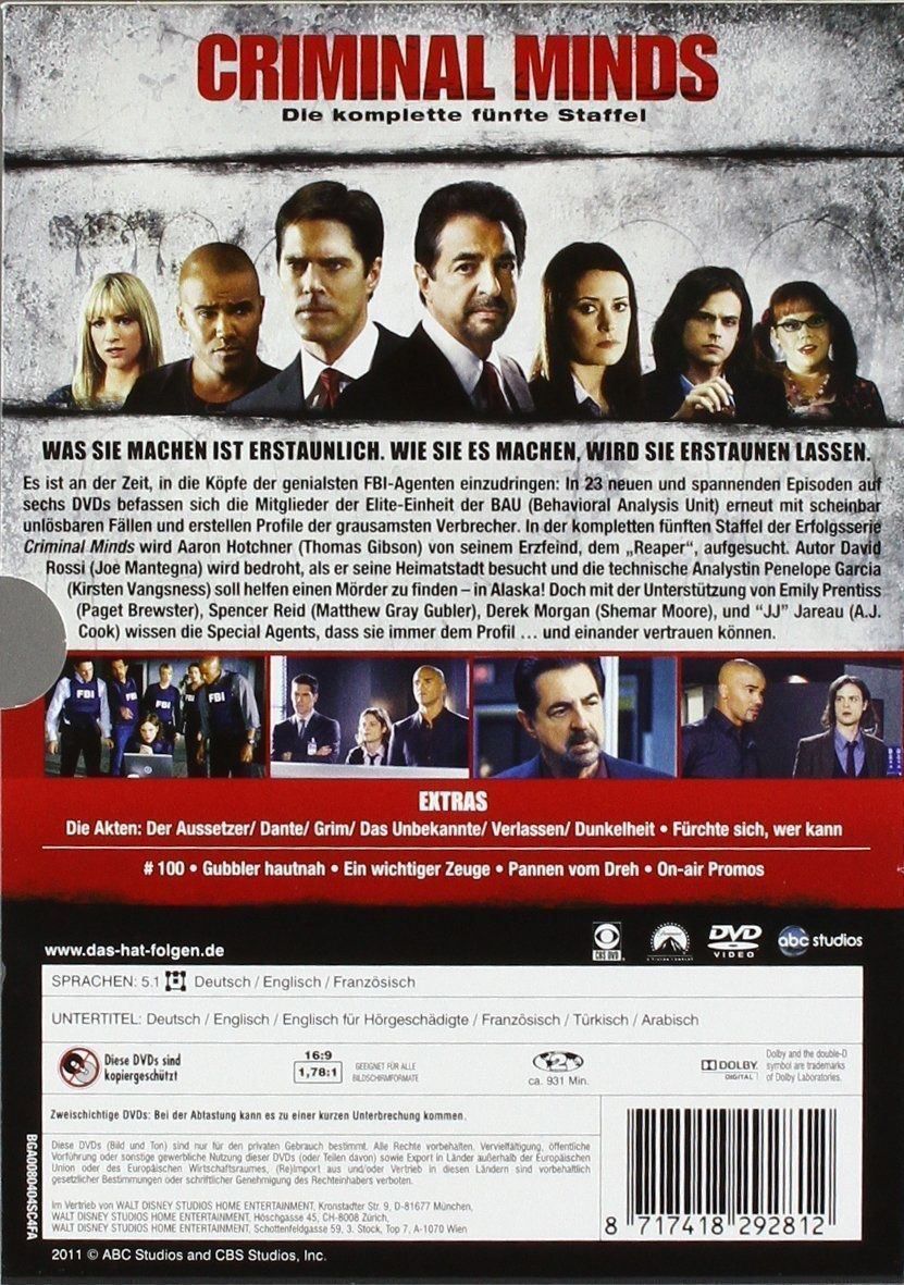 Tous les DVDs: Criminal Minds – Neuf (Voir description) à Riehen par M.S.DVD 3