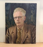 Oswald Pötzelberger – Original Ölporträt auf Holz