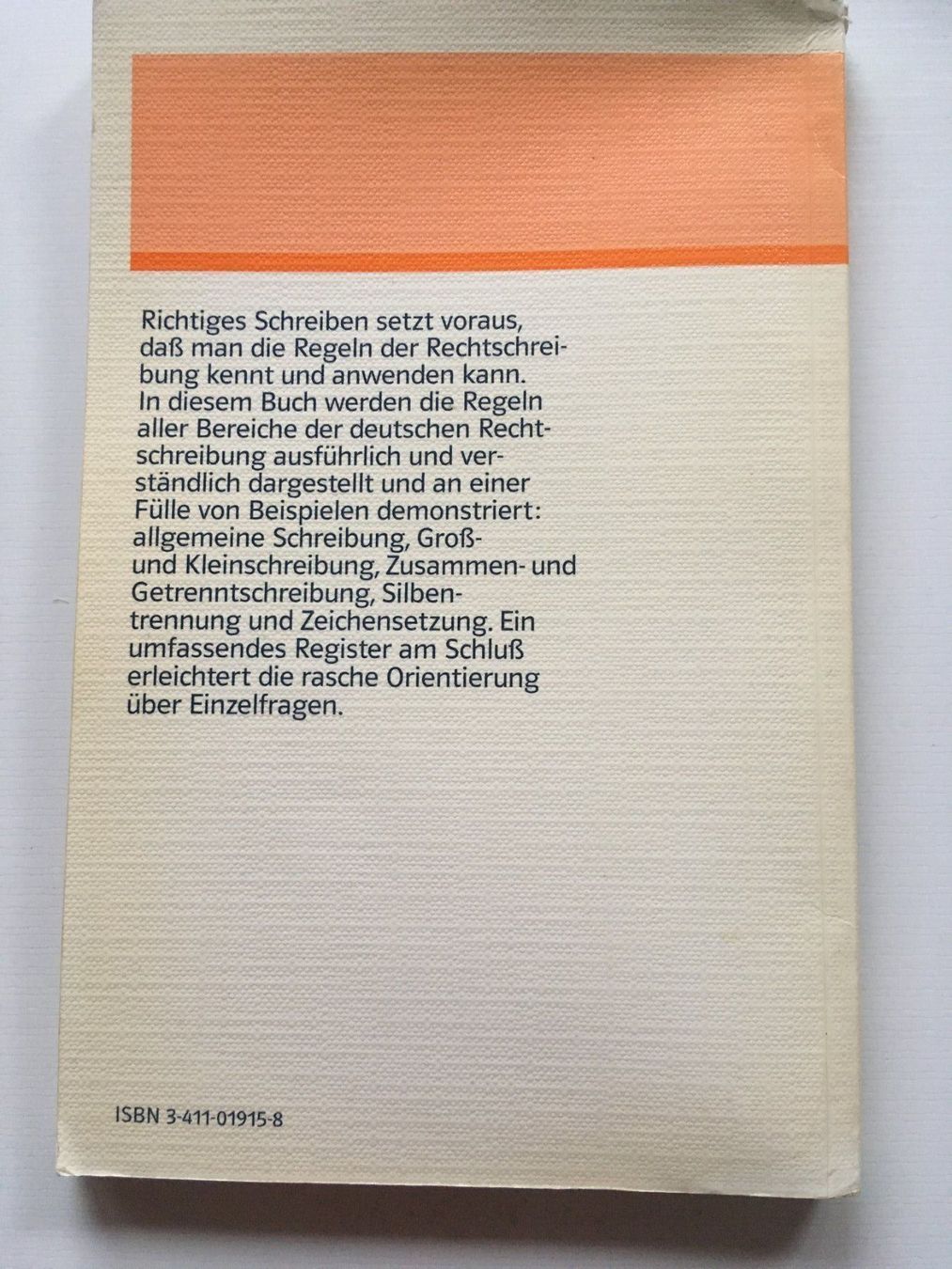 Bücher: Duden- Regeln der deutschen Rechtschreibung – Gebraucht aus Effretikon von Vesta02 1