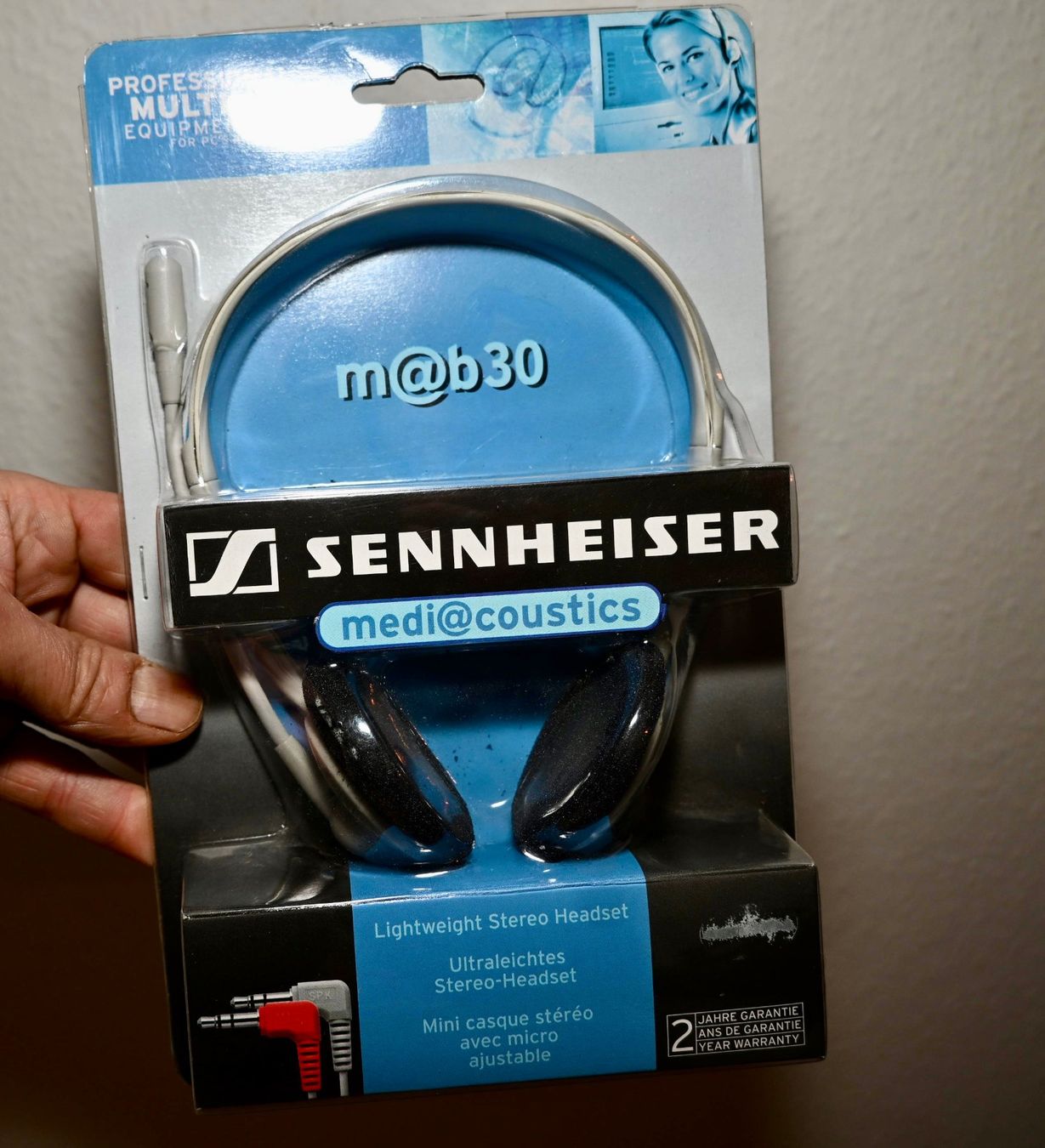 Sennheiser Cuffie: UNGEÖFFNET Sennheiser m@b30 Multimedia-Headset – Nuovo e nell'imballaggio originale da Pfaffhausen venduto da mono_rec 2
