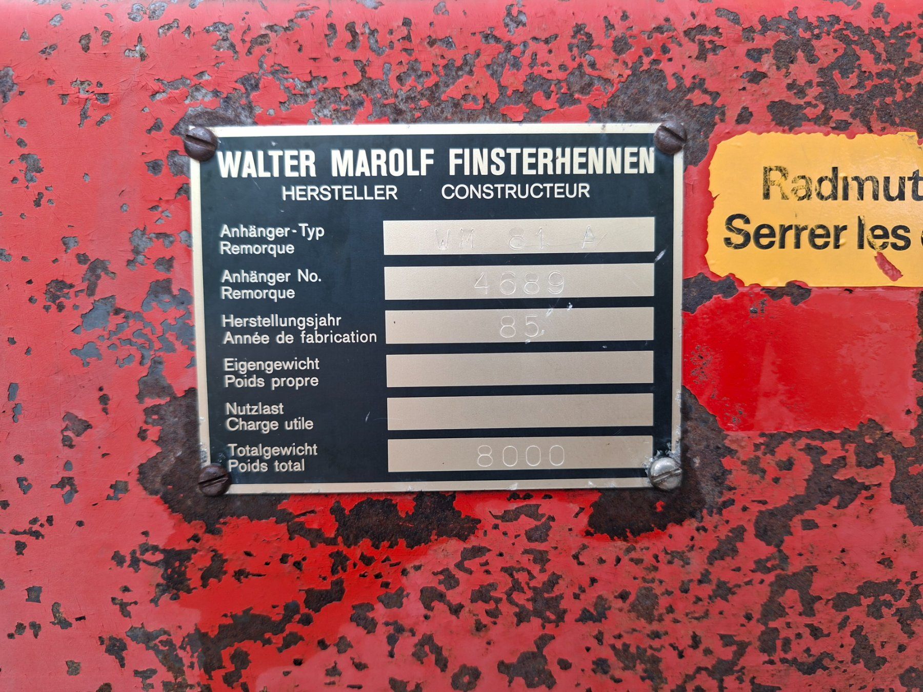 Camions-bennes: Marolf Kipper – D'occasion à Ganterschwil par Waespetech 7
