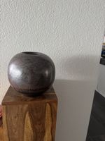 Dekokugel Vase braun rund