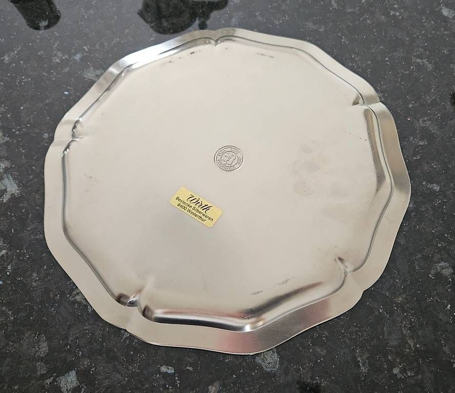 Servierplatten: Zinnteller /Platte – Gebraucht aus Rickenbach b. Wil von cornetta 1