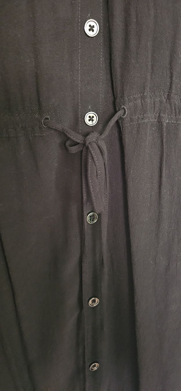 Comma Vestiti: schwarzes Sommerkleid mit Bändel – Usato da Hüttlingen venduto da Thurgi85 1