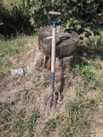 Stechgabell mit Holzgriff gebraucht