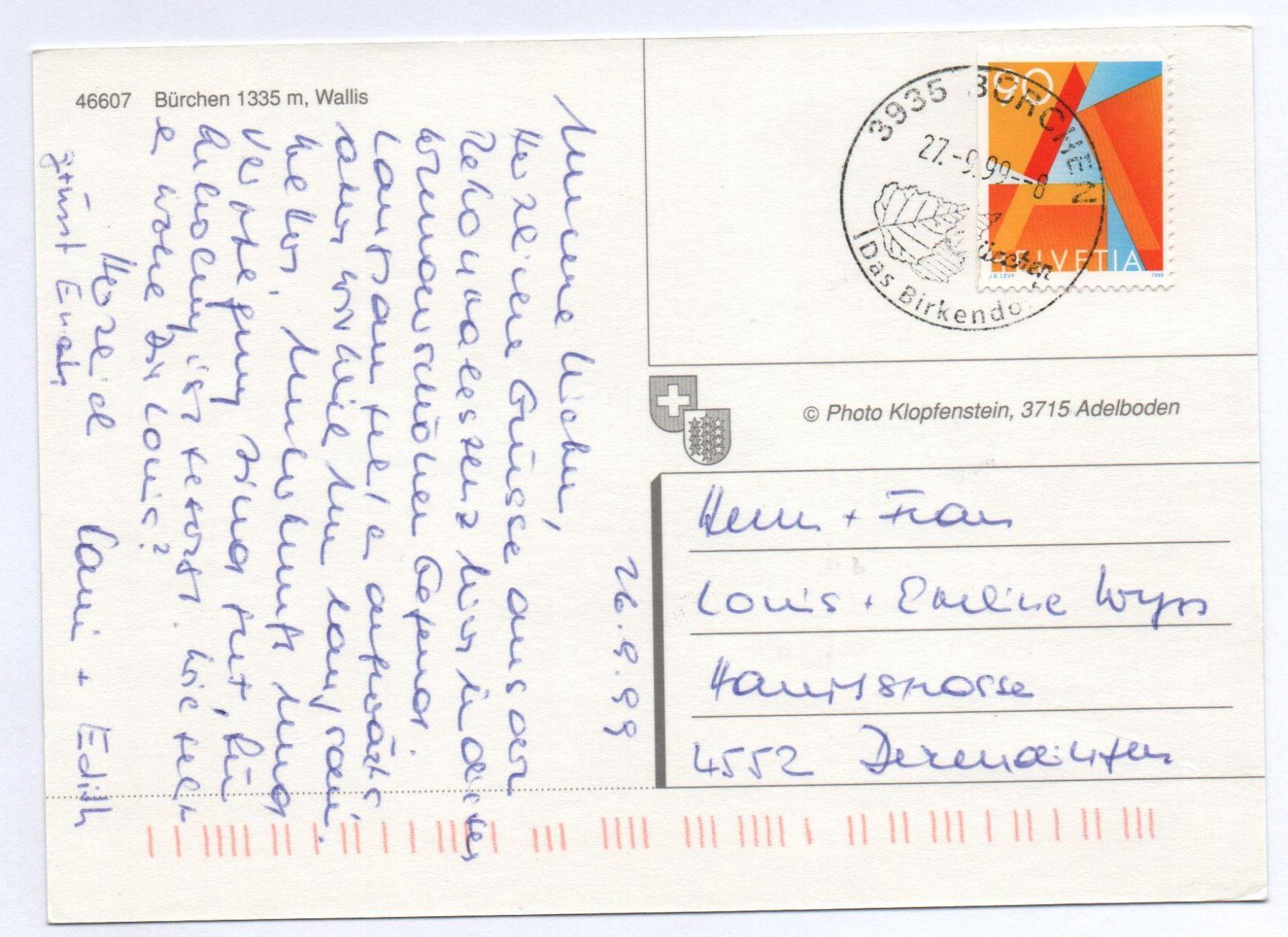 Cartoline postali: Mehrbild-AK BÜRCHEN – Usato da Jona venduto da philajona 1