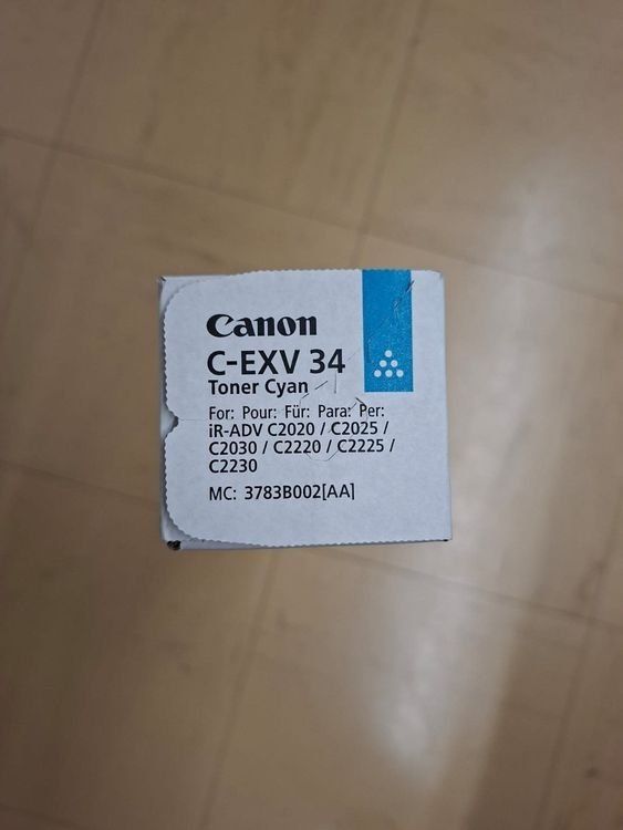 Canon Cartucce per stampanti & toner: Canon C-EXV 34 Toner Cyan – Nuovo e nell'imballaggio originale da Liestal venduto da CTEAG 1