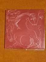Hans Erni - original Zeichnung auf Kachel