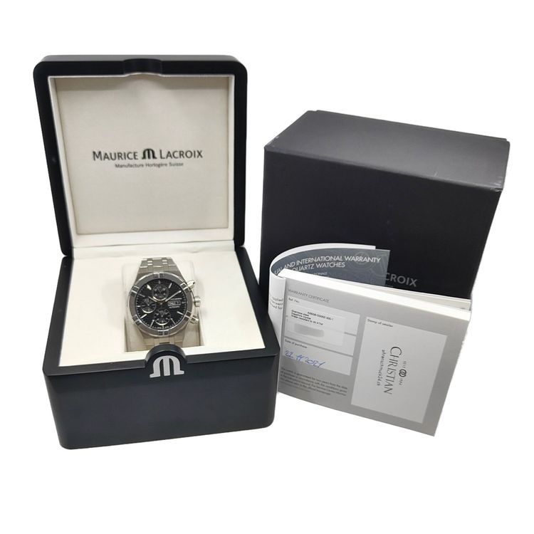 Maurice Lacroix Orologi: Maurice Lacroix Aikon Automatic Chronograph Black Dial – Usato da Montreux venduto da CashPay_Montreux 7