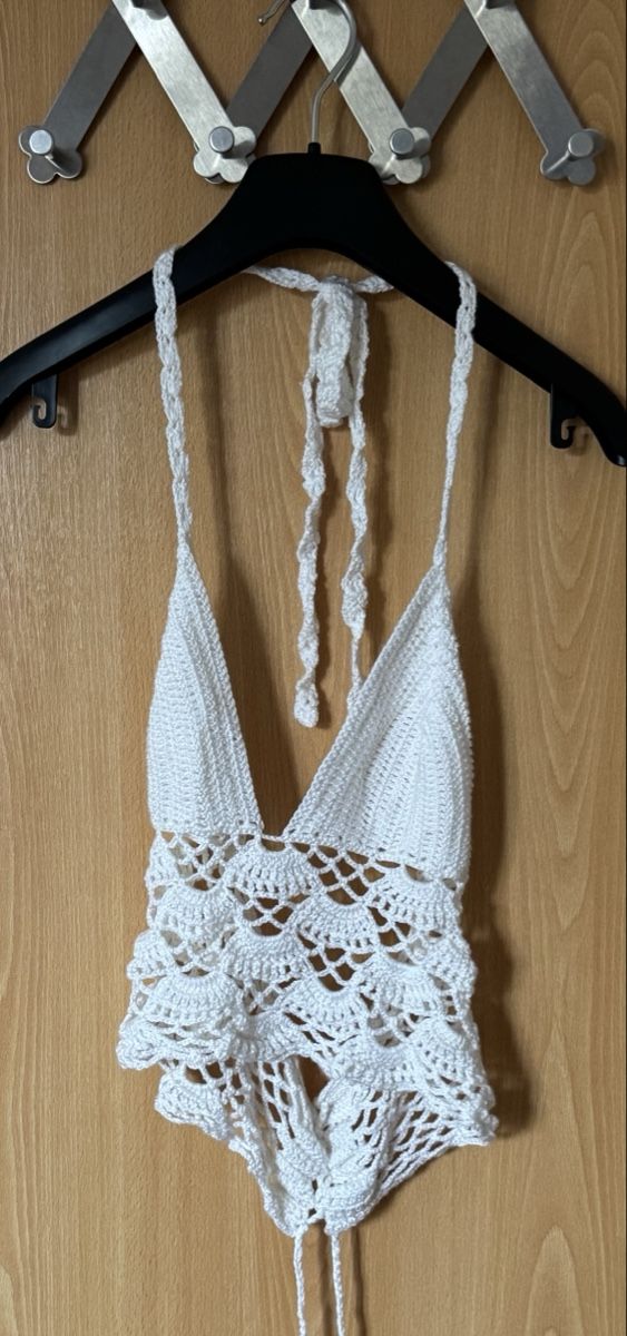 Tops: Gehäkeltes Sommer Top, weiss – Gebraucht aus Ins von maximal_30CHF