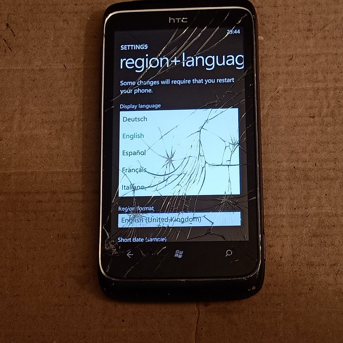 HTC Telefoni cellulari / Smartphones: Windows Smartphone ohne Sperre: HTC Trophy 7 – Usato da Winterthur venduto da Opusco 2