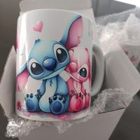 Neue Tasse mit Stitch und Angel Motiv