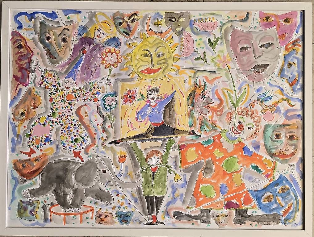 Foto & Immagini: Dimitri original bild 1996,"amore clownesco" – Usato da Riehen venduto da harald13