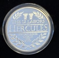 (604) USA, 12 Labor, Herkules, Löwe, pp, orig. Etui