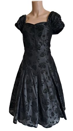 Cocktailkleid Abendkleid Partykleid schwarz schimmernd XL
