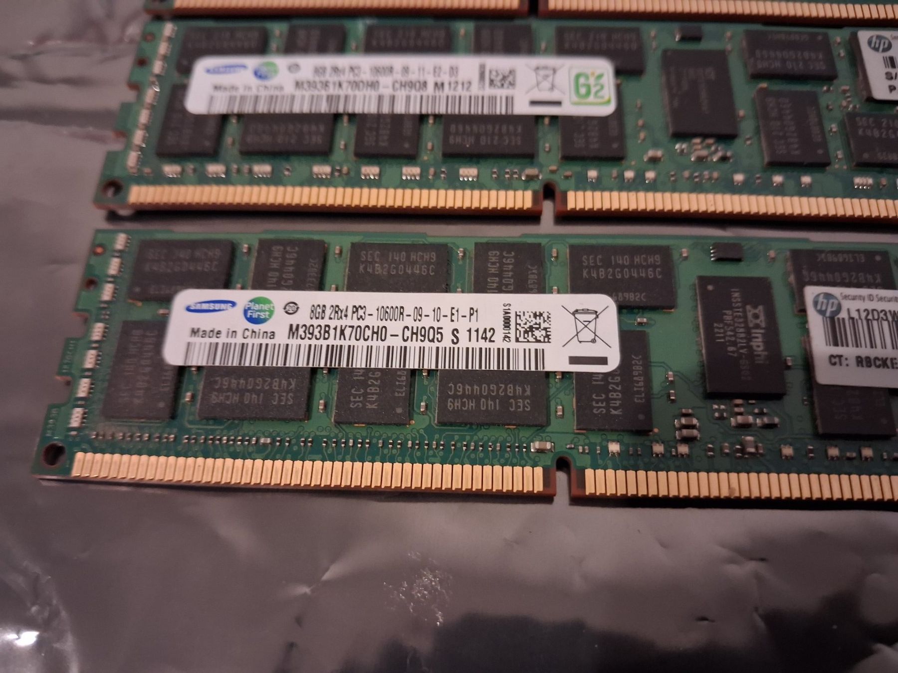 Lot De 7 Barrettes Mémoire RAM - DDR400 PC3200 - DDR1 SDRAM DIMM - Occasion Fonctionnelles
