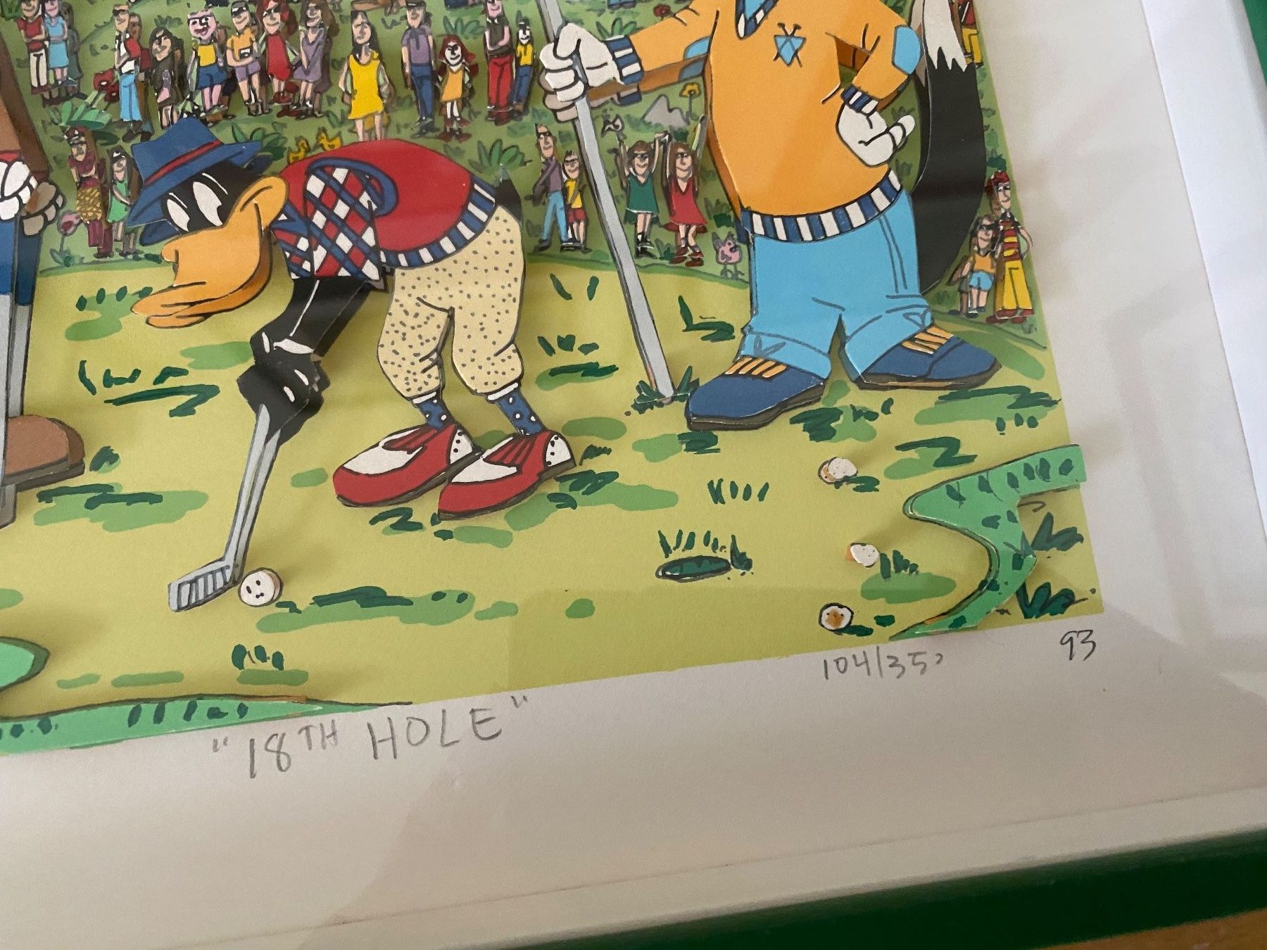 Grafica & Litografie: James Rizzi 3D, The 18th Hole, handsigniert nummeriert 1993 – Usato da Affoltern am Albis venduto da Birdy8910 3