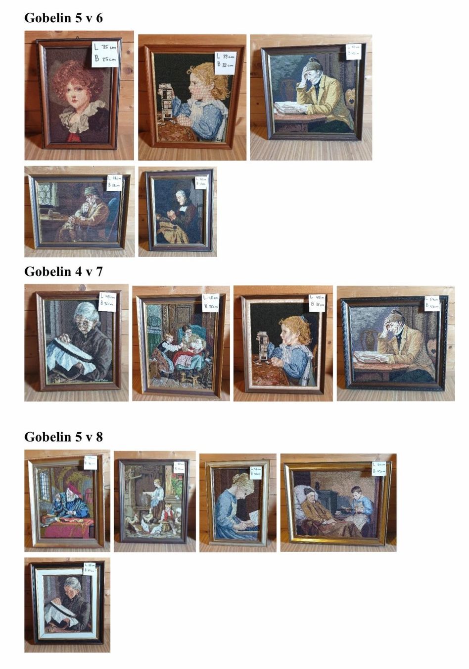 Foto & Immagini: Gobelin Bilder handgestickt in Holzrahmen – Nuovo (secondo la descrizione) da Vilters venduto da Panera 2
